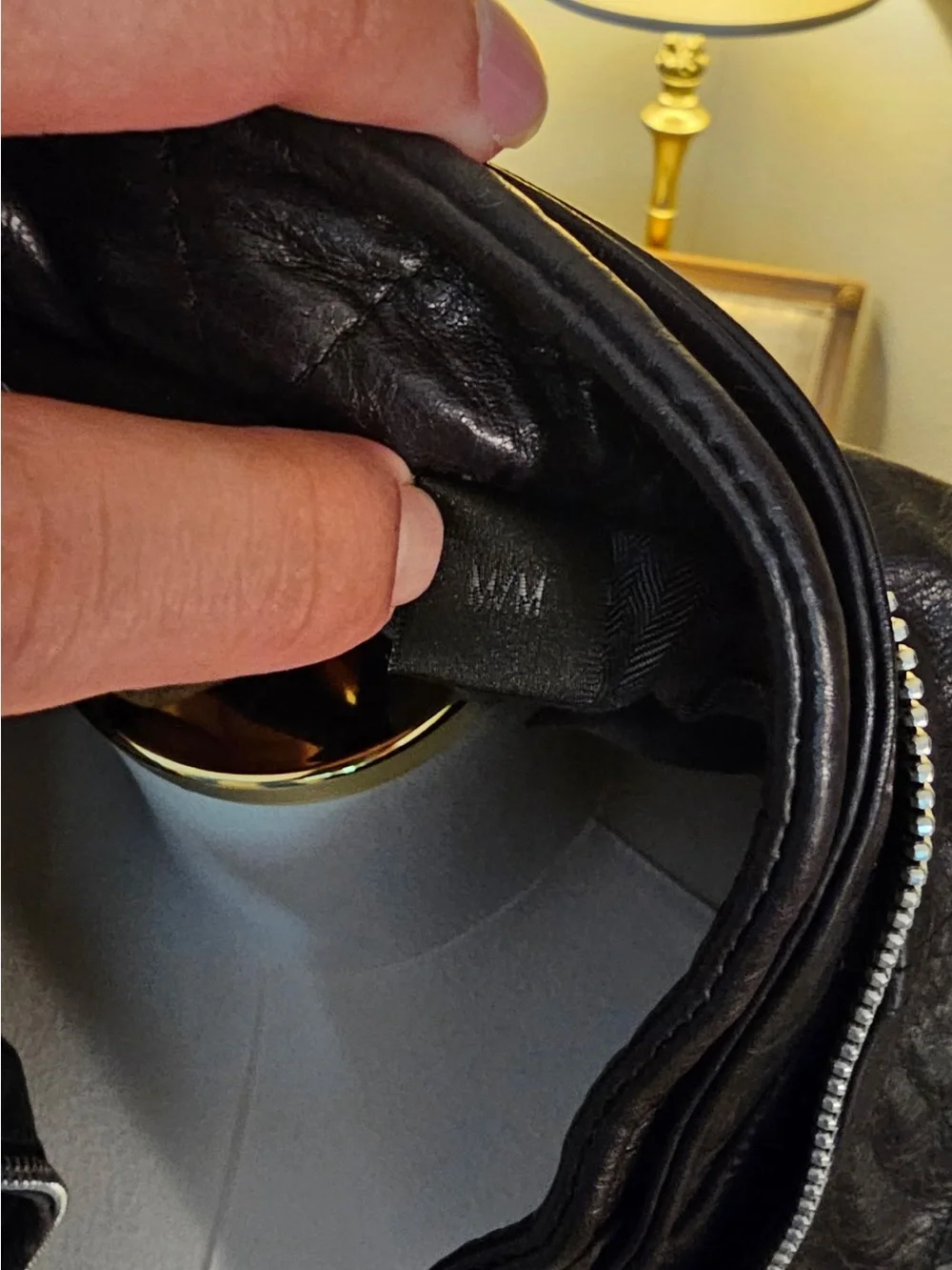 NWT Rogue Black Leather Jacket with Silver Zippers